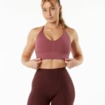 Clothing IE Alphalete Women Alphalux Wonder Bra Wisteria Red 2L4400138