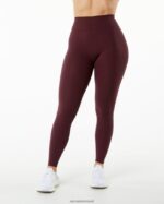 Clothing IE Alphalete Women Alphalux Wonder Legging 27" Black Cherry Red 2L4400418 - Image 4
