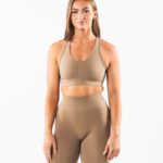 Clothing IE Alphalete Women Amplify Bra Chai Brown 2L4400103