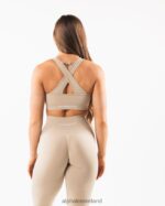 Clothing IE Alphalete Women Amplify Bra Linen Brown 2L4400101 - Image 2