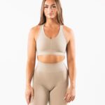Clothing IE Alphalete Women Amplify Bra Linen Brown 2L4400101