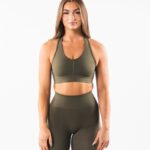 Clothing IE Alphalete Women Amplify Bra Oak Green 2L4400107
