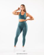 Clothing IE Alphalete Women Amplify Bra Ocean Blue 2L4400109 - Image 4