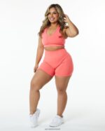 Clothing IE Alphalete Women Amplify Bra Pixel Pink 2L4400116 - Image 4