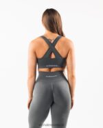 Clothing IE Alphalete Women Amplify Bra Smoke Grey 2L4400113 - Image 2