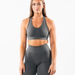 Clothing IE Alphalete Women Amplify Bra Smoke Grey 2L4400113