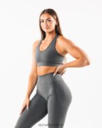 Clothing IE Alphalete Women Amplify Bra Smoke Grey 2L4400113 - Image 3
