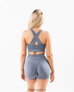 Clothing IE Alphalete Women Amplify Bra Still Water Blue 2L440017 - Image 2