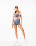 Clothing IE Alphalete Women Amplify Bra Still Water Blue 2L440017 - Image 3