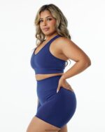 Clothing IE Alphalete Women Amplify Bra True Indigo Blue 2L4400122 - Image 3
