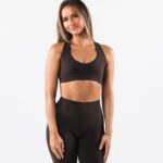Clothing IE Alphalete Women Amplify Contour Bra Cashmere Brown 2L440065