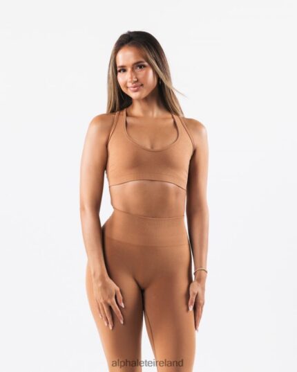Clothing IE Alphalete Women Amplify Contour Bra Clay Brown 2L440062