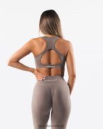 Clothing IE Alphalete Women Amplify Contour Bra Mocha Brown 2L440063 - Image 2