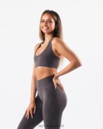 Clothing IE Alphalete Women Amplify Contour Bra Pewter Grey 2L440064 - Image 3