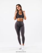 Clothing IE Alphalete Women Amplify Contour Bra Pewter Grey 2L440064 - Image 4