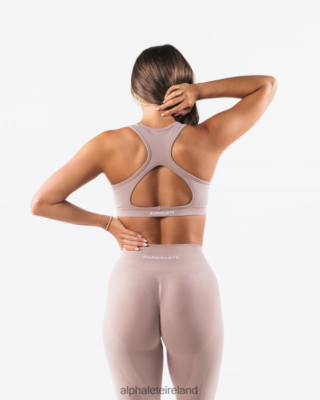 Clothing IE Alphalete Women Amplify Contour Bra Porcelain Brown 2L440060 - Image 2
