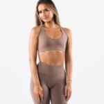 Clothing IE Alphalete Women Amplify Contour Bra Sand 2L440061