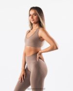 Clothing IE Alphalete Women Amplify Contour Bra Sand 2L440061 - Image 3