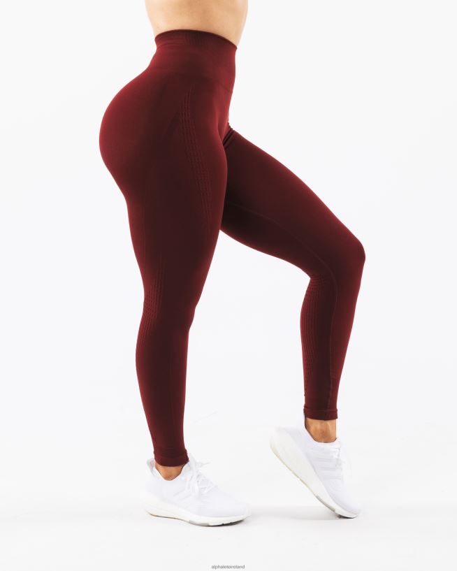 Clothing IE Alphalete Women Amplify Contour Legging New Burgundy Red 2L4400373 - Image 5