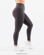 Clothing IE Alphalete Women Amplify Contour Legging Pewter Grey 2L4400406 - Image 5
