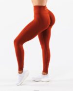 Clothing IE Alphalete Women Amplify Contour Legging Times Square Red 2L4400372 - Image 4