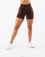 Clothing IE Alphalete Women Amplify Contour Short 5" Manhattan Brown 2L4400297 - Image 3