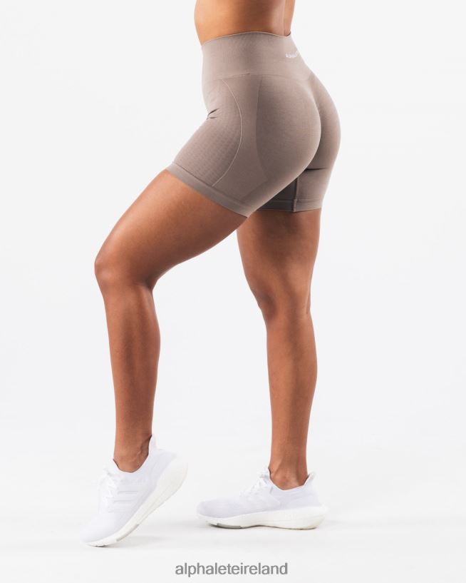 Clothing IE Alphalete Women Amplify Contour Short 5" Mocha Brown 2L4400315 - Image 4