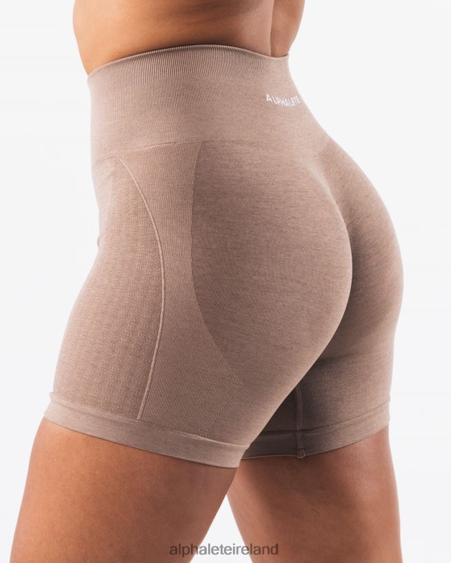 Clothing IE Alphalete Women Amplify Contour Short 5" Sand Brown 2L4400313 - Image 1