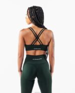 Clothing IE Alphalete Women Amplify Deep V Bra Central Park Green 2L44007 - Image 2