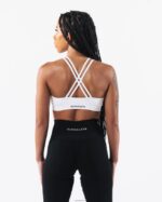 Clothing IE Alphalete Women Amplify Deep V Bra White 2L44002 - Image 2