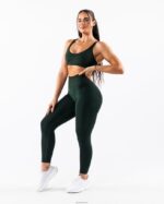 Clothing IE Alphalete Women Amplify Excel Bra Central Park Green 2L44006 - Image 5