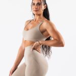 Clothing IE Alphalete Women Amplify Excel Bra Grand Central Brown 2L44003