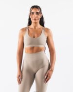 Clothing IE Alphalete Women Amplify Excel Bra Grand Central Brown 2L44003 - Image 4