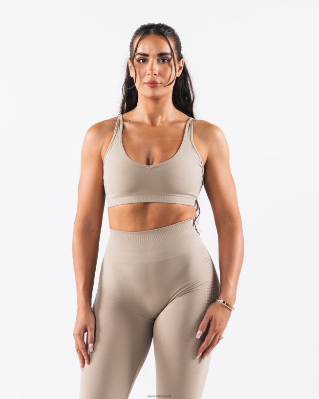 Clothing IE Alphalete Women Amplify Excel Bra Grand Central Brown 2L44003 - Image 4
