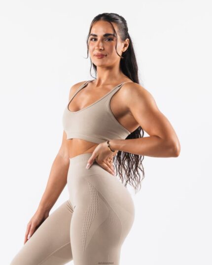 Clothing IE Alphalete Women Amplify Excel Bra Grand Central Brown 2L44003