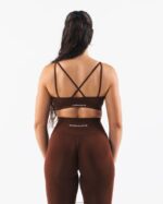Clothing IE Alphalete Women Amplify Excel Bra Manhattan Brown 2L440011 - Image 2