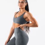 Clothing IE Alphalete Women Amplify Excel Bra Skyscraper Grey 2L44004
