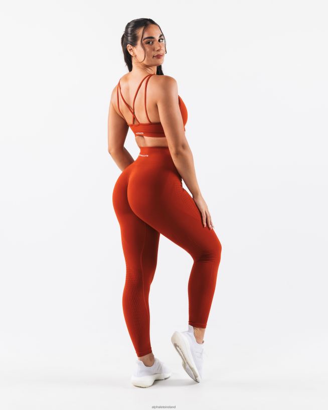 Clothing IE Alphalete Women Amplify Excel Bra Times Square Red 2L44008 - Image 3