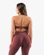 Clothing IE Alphalete Women Amplify Halter Bra Dusty Rose Red 2L440020 - Image 2