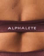 Clothing IE Alphalete Women Amplify Halter Bra Dusty Rose Red 2L440020 - Image 5