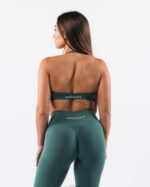 Clothing IE Alphalete Women Amplify Halter Bra Sage Green 2L440018 - Image 2
