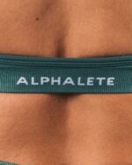 Clothing IE Alphalete Women Amplify Halter Bra Sage Green 2L440018 - Image 5