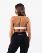 Clothing IE Alphalete Women Amplify Halter Bra White 2L440015 - Image 2