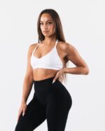Clothing IE Alphalete Women Amplify Halter Bra White 2L440015