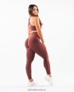 Clothing IE Alphalete Women Amplify Legging Dusty Rose Red 2L4400390 - Image 2