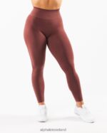 Clothing IE Alphalete Women Amplify Legging Dusty Rose Red 2L4400390 - Image 3