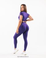 Clothing IE Alphalete Women Amplify Legging Electric Purple 2L4400411 - Image 2