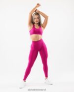 Clothing IE Alphalete Women Amplify Legging Magenta Pink 2L4400420 - Image 2