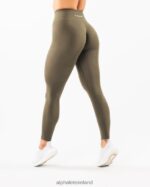 Clothing IE Alphalete Women Amplify Legging Oak Green 2L4400429