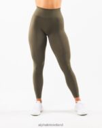 Clothing IE Alphalete Women Amplify Legging Oak Green 2L4400429 - Image 3